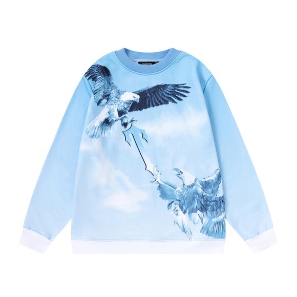 Trapstar Light Blue Double Eagle Sweatshirt - Picture 1 of 4